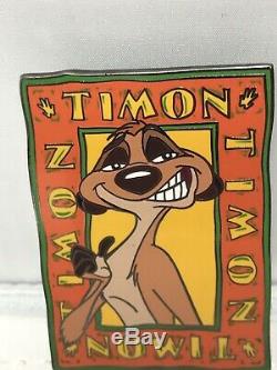 Disney Auctions Timon Le 100 Le Roi Lion Personnage # 1 Épingle Pumbaa Meerkat