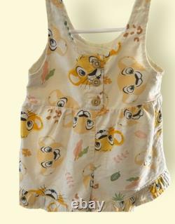 Disney Baby Le Roi Lion Simba et Nala Grenouillère sans manches Taille bébé 3-6 mois