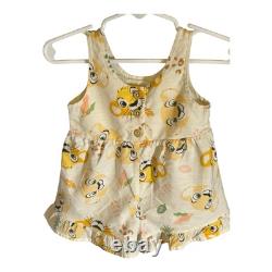 Disney Baby Le Roi Lion Simba et Nala Grenouillère sans manches Taille bébé 3-6 mois