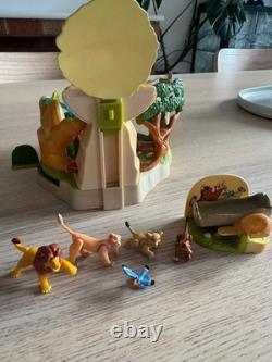 Disney Bluebird Polly Pocket vintage Le Roi Lion 2 Rocher de la Fierté 1998 coffret de jeu