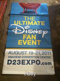 Disney D23 Expo Roi Lion Vinyl Street Banner Authentic Extremel Rare Lire Desc