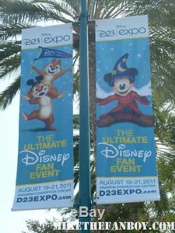 Disney D23 Expo Roi Lion Vinyl Street Banner Authentic Extremel Rare Lire Desc