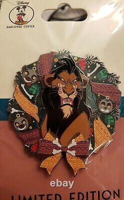 Disney Dec Pin Halloween Wreath Scar Pin Le 400 Lion King Villain