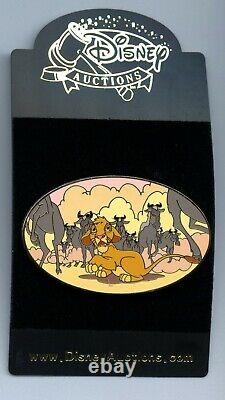 Disney Enchères Lion King Scared Simba Dans Stampede Le 500 Pin & Card