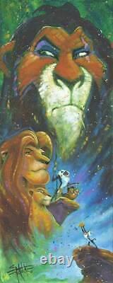 Disney Fine Art Edition Limitée Canvas-wicked Brother-lion King-fishwick