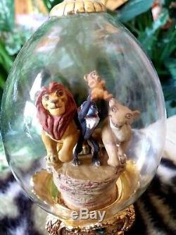 Disney Franklin Mint Collector Oeufs Cendrillon, Le Roi Lion, Aladdin, Beauté Beast