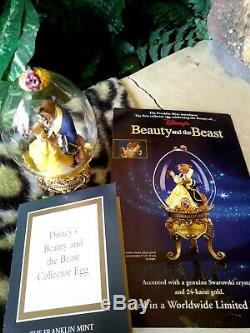 Disney Franklin Mint Collector Oeufs Cendrillon, Le Roi Lion, Aladdin, Beauté Beast