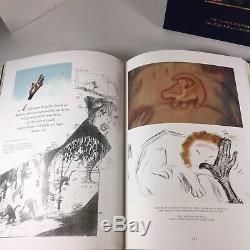 Disney L'art Du Roi Lion Ltd Ed Signé Livre, Et Simba Sericel Slipcover