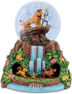 Disney LE ROI LION Globe Musical Rotatif Pailleté NOUVEAU