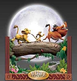 Disney Le ROI LION 30e Anniversaire Étagères Illuminées Ensemble Complet de 3 NOUVEAU