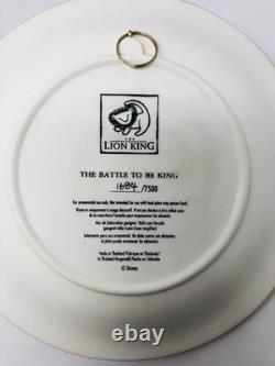 Disney Le Roi Lion Assiettes de Collection 3D Édition Limitée Ensemble de 4 NIB