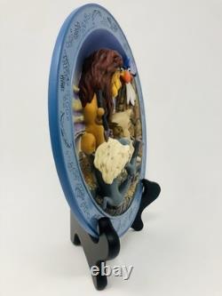 Disney Le Roi Lion Assiettes de Collection 3D Édition Limitée Ensemble de 4 NIB