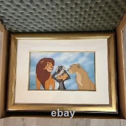 Disney Le Roi Lion Cel Family Pride RARE Édition Limitée Art d'Animation 1994