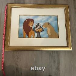 Disney Le Roi Lion Cel Family Pride RARE Édition Limitée Art d'Animation 1994