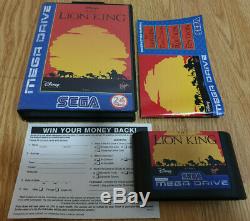 Disney Le Roi Lion Édition Boxed Sega Mega Drive Mark II 2 Console Rare Vgc
