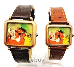 Disney Le Roi Lion Ensemble de 2 montres pour hommes et femmes Pumbaa et Nala