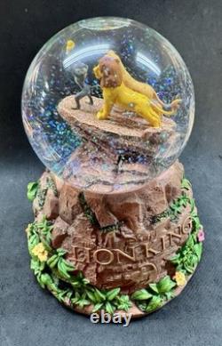 Disney Le Roi Lion Globe Musical Rotatif Pailleté par The Bradford Exchange
