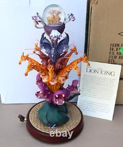 Disney Le Roi Lion Je ne peux pas attendre d'être roi 10e anniversaire boule à neige endommagée