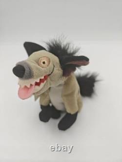 Disney Le Roi Lion – Lot rare de 3 peluches mascottes hyènes Shenzi, Banzaï et Ed