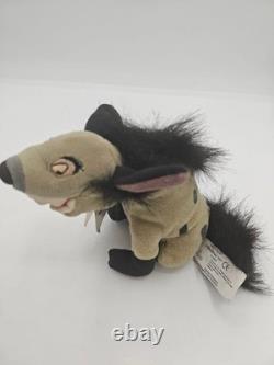 Disney Le Roi Lion – Lot rare de 3 peluches mascottes hyènes Shenzi, Banzaï et Ed