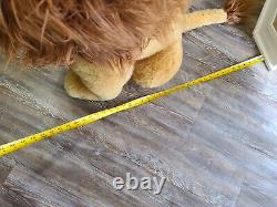 Disney Le Roi Lion Mufasa Plush Vtg Jumbo (rare) 30 Inches Tall