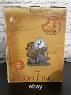 Disney Le Roi Lion Musical Cercle de la Vie Neige Globe Avec Boîte 1994