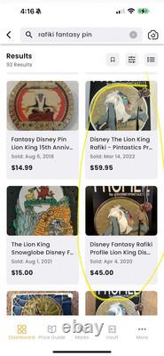 Disney Le Roi Lion Profil de Rafiki Pin Fantasy LE 50 par Pintastics