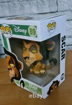 Disney Le Roi Lion Scar Funko Pop! 89 Nouveau Très Rare Avec Protecteur