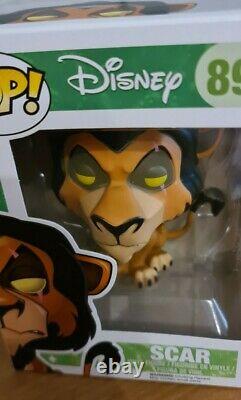 Disney Le Roi Lion Scar Funko Pop! 89 Nouveau Très Rare Avec Protecteur