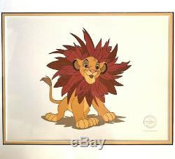 Disney Le Roi Lion Sericel Le 5000 Simba Mane Event Encadrée