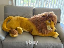 Disney Le Roi Lion Simba Vintage Jumbo Peluche Animal Douglas Co. 60 Près de parfait