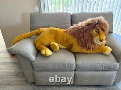Disney Le Roi Lion Simba Vintage Jumbo Peluche Animal Douglas Co. 60 Près de parfait