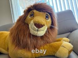 Disney Le Roi Lion Simba Vintage Jumbo Peluche Animal Douglas Co. 60 Près de parfait