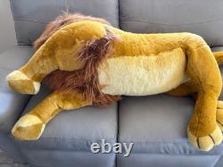 Disney Le Roi Lion Simba Vintage Jumbo Peluche Animal Douglas Co. 60 Près de parfait