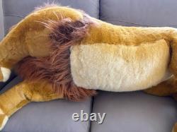 Disney Le Roi Lion Simba Vintage Jumbo Peluche Animal Douglas Co. 60 Près de parfait