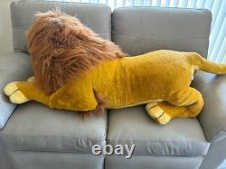 Disney Le Roi Lion Simba Vintage Jumbo Peluche Animal Douglas Co. 60 Près de parfait