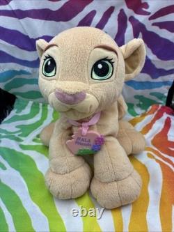 Disney Le Roi Lion Simba et Nala amoureux ensemble peluche avec colliers 2002