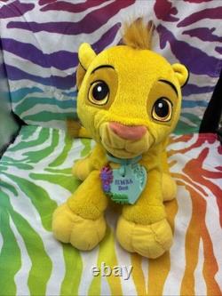 Disney Le Roi Lion Simba et Nala amoureux ensemble peluche avec colliers 2002