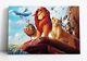 Disney Le Roi Lion Toile Encadrée Impression D'art Mural Décoration De Chambre D'enfant En Famille