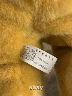 Disney Le Roi Lion VTG Jumbo Avec Étiquettes Simba Adulte Peluche Stuffed Mattel Crinière Épanouie