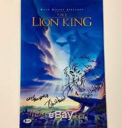 Disney Lion King Cast Signé & Sketch 11x17 Affiche De Film Photo Beckett Bas Coa