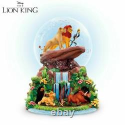 Disney Lion King Rotation Musique Glitter Globe Nouveau