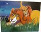 Disney Lion Roi Simba Mufasa Peinture Toile Photo Décor Mural Imprimer Nursery