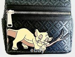 Disney Lounfly Dormant Simba Mini Sac À Dos Le Roi Lion Sac Noir & Porte-clés