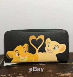 Disney Loungefly Le Roi Lion Simba Et Nala Mini Sac À Dos Wallet Set Tn-o