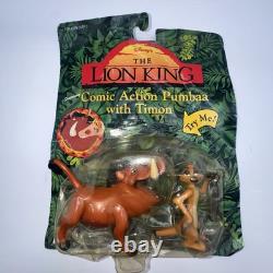 Disney Mattel Le Roi Lion Pumba Timon Figurines & RARE Nala Peluche 1994 Vintage