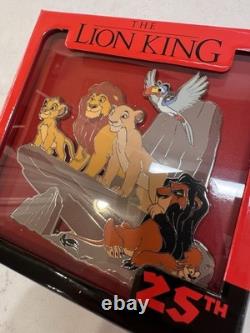 Disney Parks Le Roi Lion 25ème Anniversaire Édition Limitée 1000 Jumbo Pin Disney