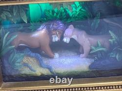 Disney Parks Olszewski Gallery Light SIMBA NALA Le Roi Lion Diorama LIVRAISON GRATUITE (L4)