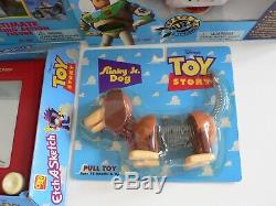 Disney Pixar Toy Story 1995 Thinkway Jouets Grand Lot 9 Chiffres Mib Buzz Woody
