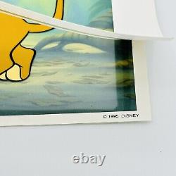 Disney Roi Lion Simba Animation Cel avec Arrière-plan 1995 8 x 7,75 Encadré